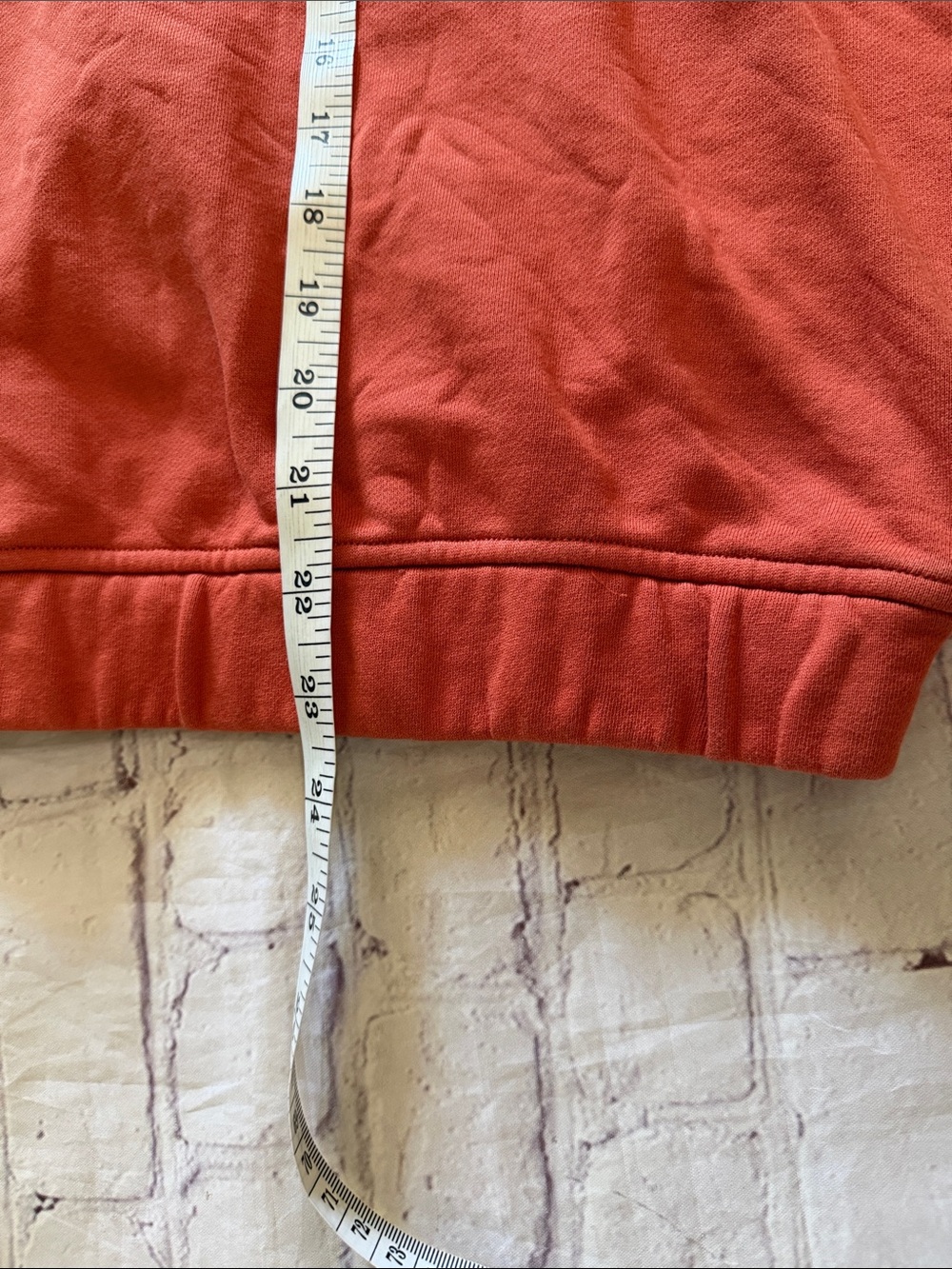 Lululemon Relaxed Cropped Hoodie Canyon Orange French Terry Medium - Picture 11 of 11